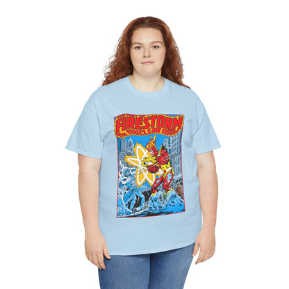 Fury of Firestorm T-Shirt - Pat Broderick Art - Vs Killer Frost - #3 Cover Art - DC Comics