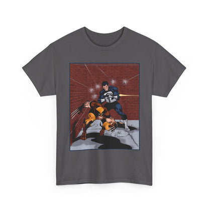 Wolverine & Punisher T-Shirt - John Buscema Art - Marvel Comics