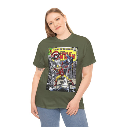 Tales of Suspense T-Shirt - George Perez #58 Cover Homage Art - Captain America & Iron Man - Marvel Comics