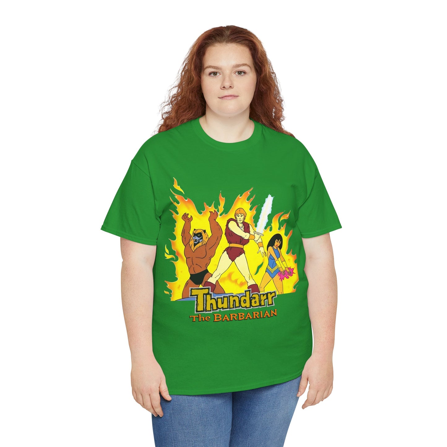 Thundarr the Barbarian T-Shirt - Princess Ariel, Ookla the Mok - Ruby-Spears Saturday Morning Cartoon - 1980s