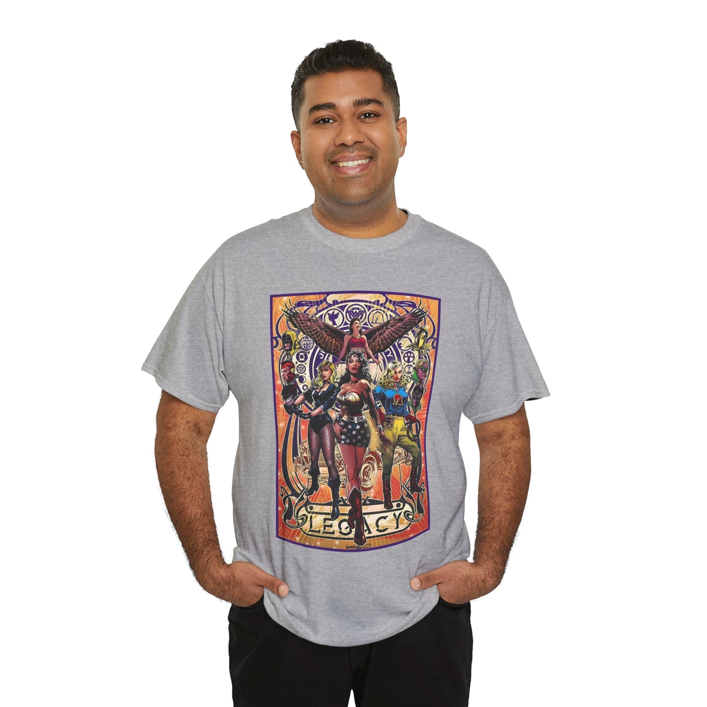 Justice Society T-Shirt - Tony Harris Art - Wonder Woman, Liberty Belle, Black Canary, Hawkgirl - JSA - DC Comics