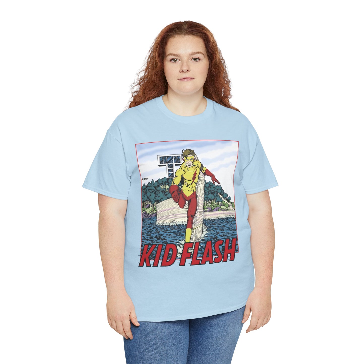 Kid Flash T-Shirt - George Perez Art - Wally West - New Teen Titans Member - Titans Tower - Future Flash - DC Comics