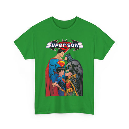 Super Sons T-Shirt - Jorge Jimenez Art - Superman, Batman, Jon Kent, Damian Wayne - DC Comics - Sons of Superman & Batman