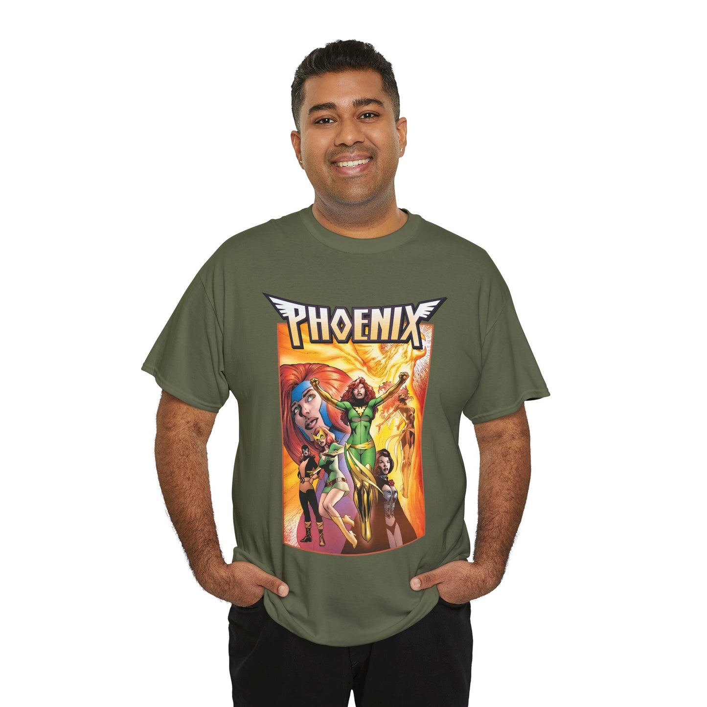 Phoenix T-Shirt - Alan Davis Art - Jean Grey, Marvel Girl, Black Queen, Dark Phoenix - X-Men Founding Member - Marvel Comics
