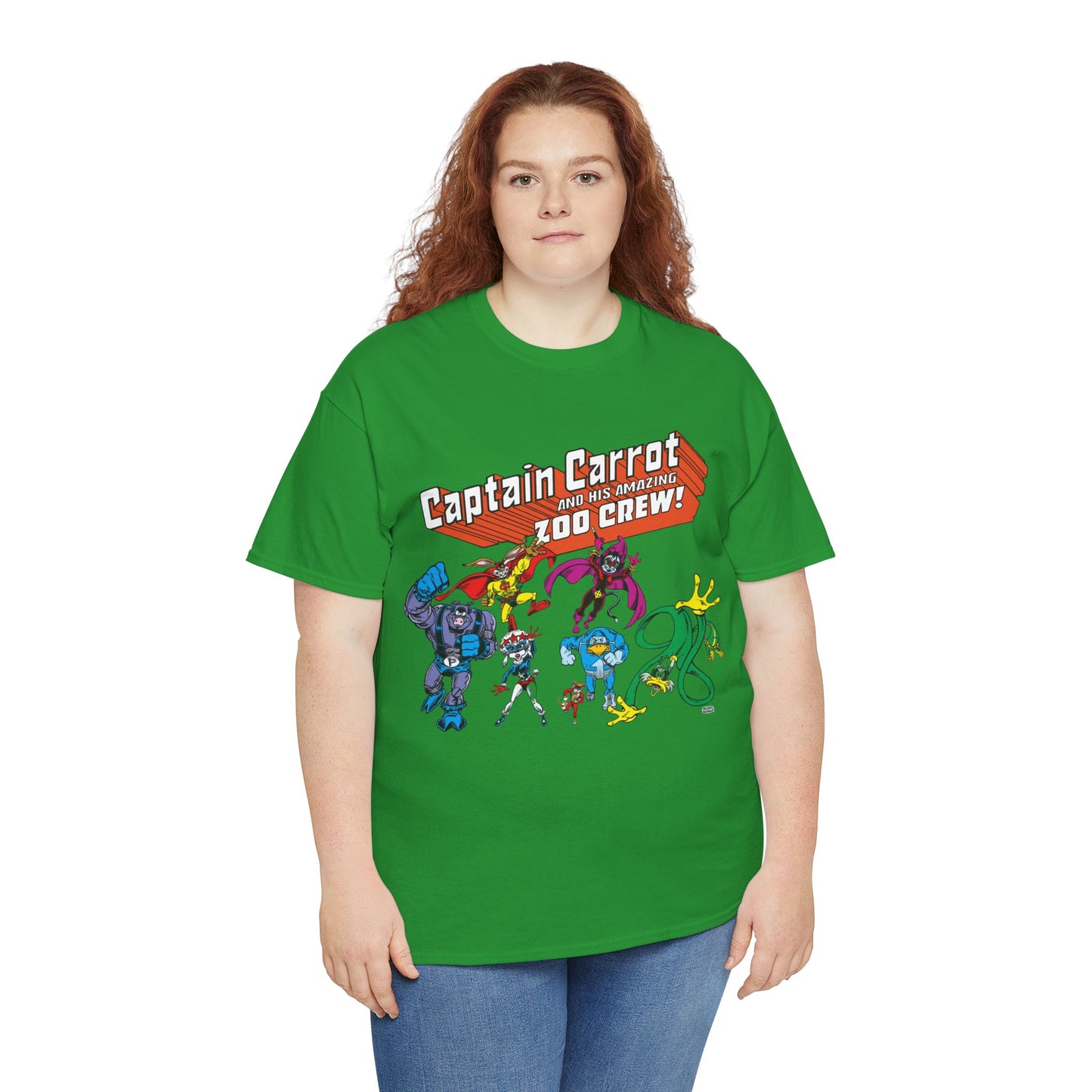 Captain Carrot & the Zoo Crew T-Shirt - 1980s Funny Animal Comic Series - DC Comics