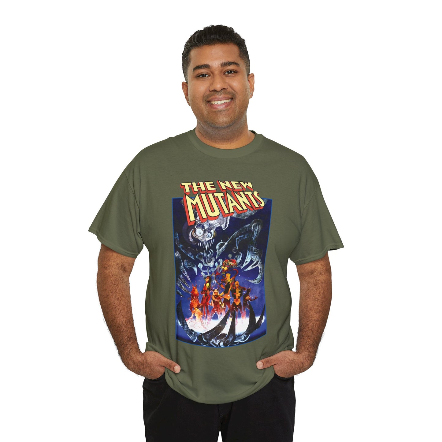 New Mutants T-Shirt - Bill Sienkiewicz Art - War Children Cover - Warlock, Magik, Wolfsbane, Cannonball, Cypher, Mirage, Karma, Sunspot - Marvel Comics