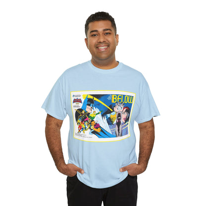 Batman & the Outsiders T-Shirt - Alan Davis Art - Promotional Poster - Looker, Halo, Katana, Geo-Force, Metamorpho, Black Lightning - DC Comics