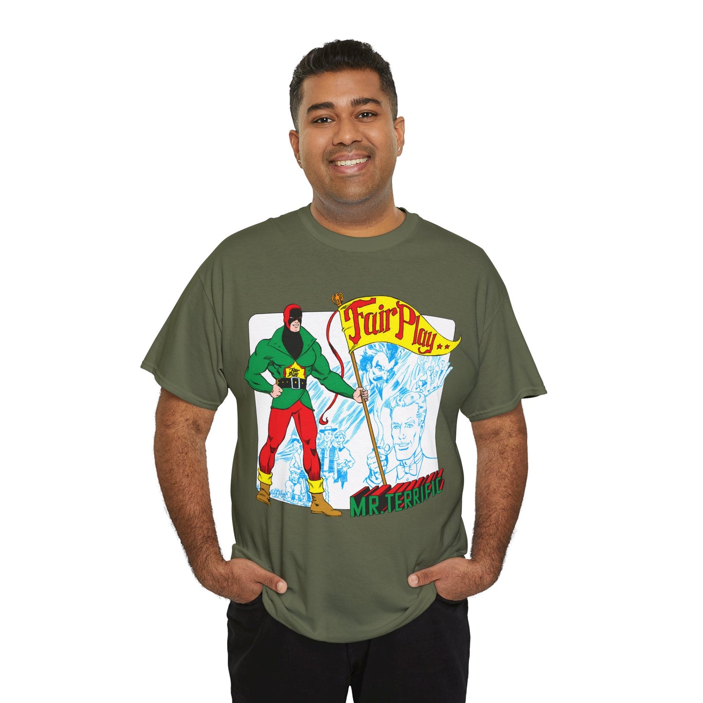 Mr Terrific T-Shirt - Stephen DeStefano Art - Who's Who in the DC Universe Entry - DC Comics