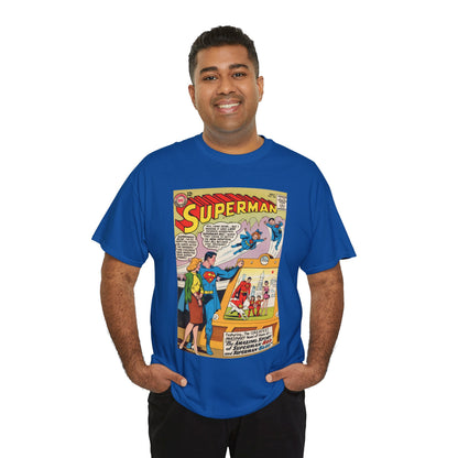 Superman #162 T-Shirt - Superman Blue & Red - Classic Silver Age Imaginary Story - DC Comics