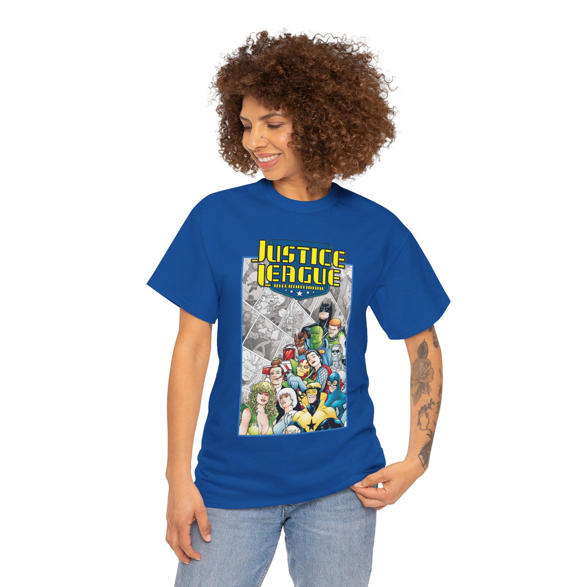 Justice League International T-Shirt - Kevin Maguire Art - DC Comics