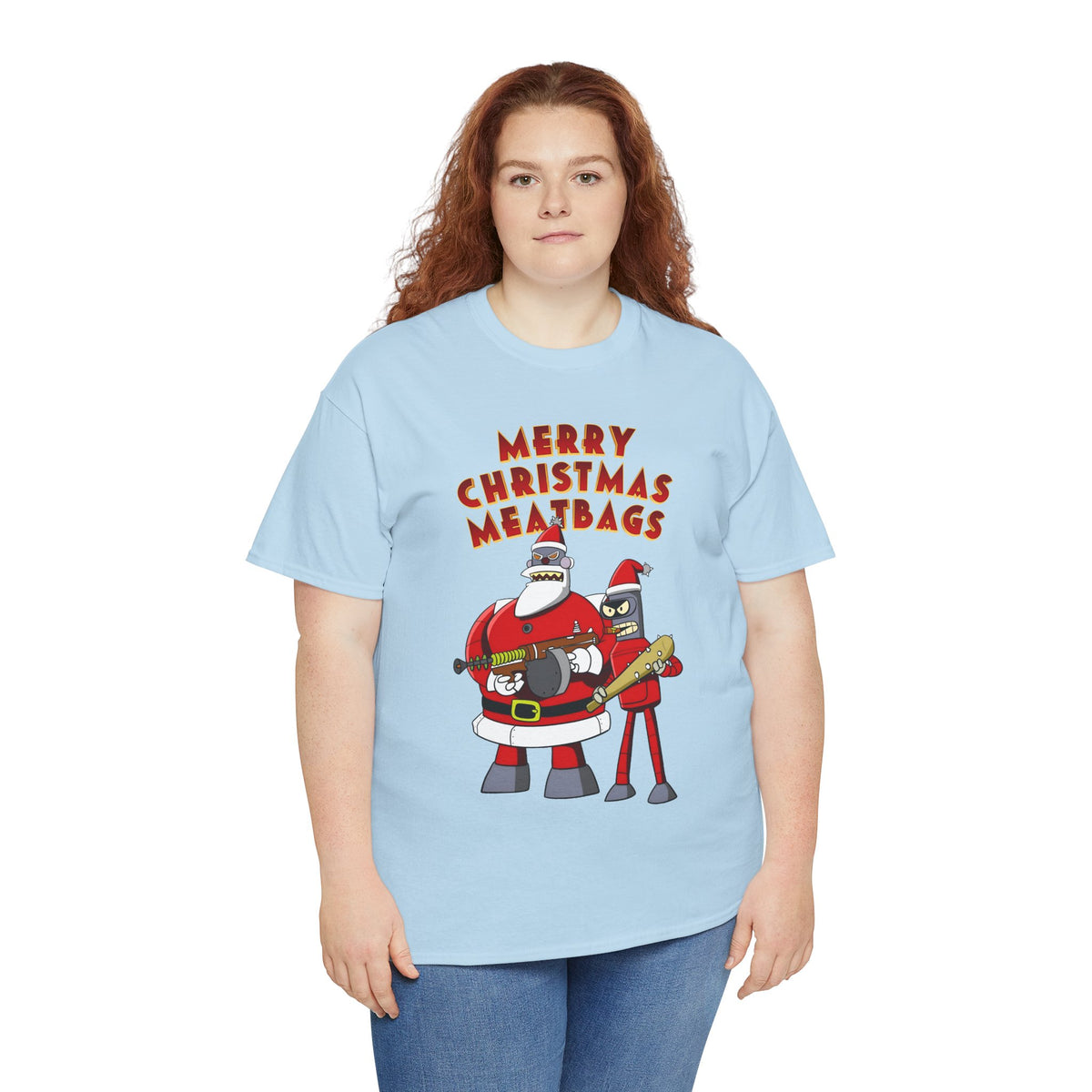 Robot Santa Claus & Bender Futurama Christmas T-Shirt