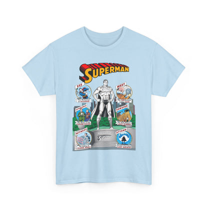 Superman T-Shirt - Curt Swan Art - Whatever Happened to the Man of Tomorrow? - Brainiac, Lex Luthor, Bizarro, Toyman, Daily Planet - Alan Moore Story - DC Comics