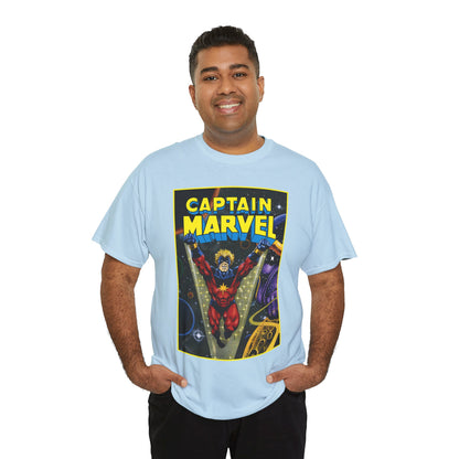 Captain Marvel T-Shirt - Mar-Vell - Thanos - Jim Starlin Art - 1970s Cosmic Superhero - Marvel Comics