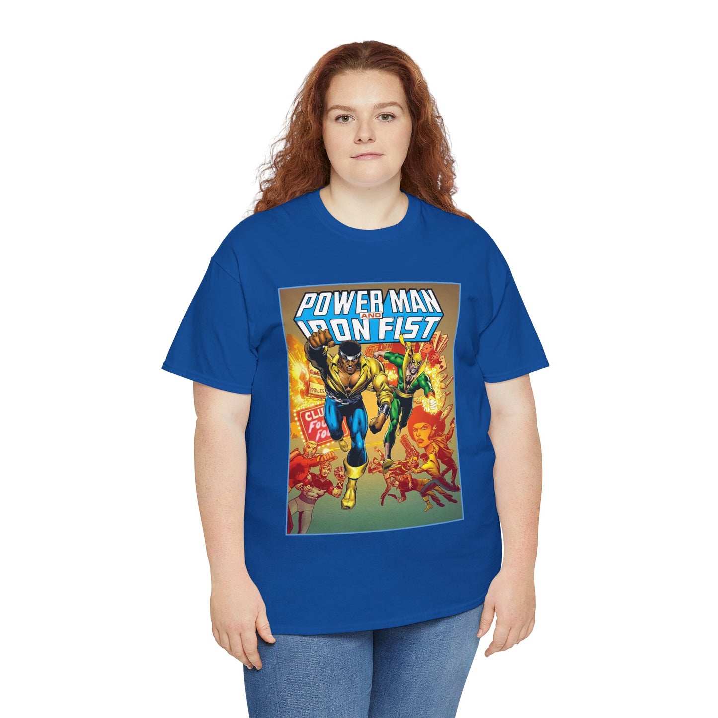 Power Man & Iron Fist T-Shirt - Luke Cage & Danny Rand - Popular Marvel Comics 1970s Series - Heroes for Hire - Great Retro Art