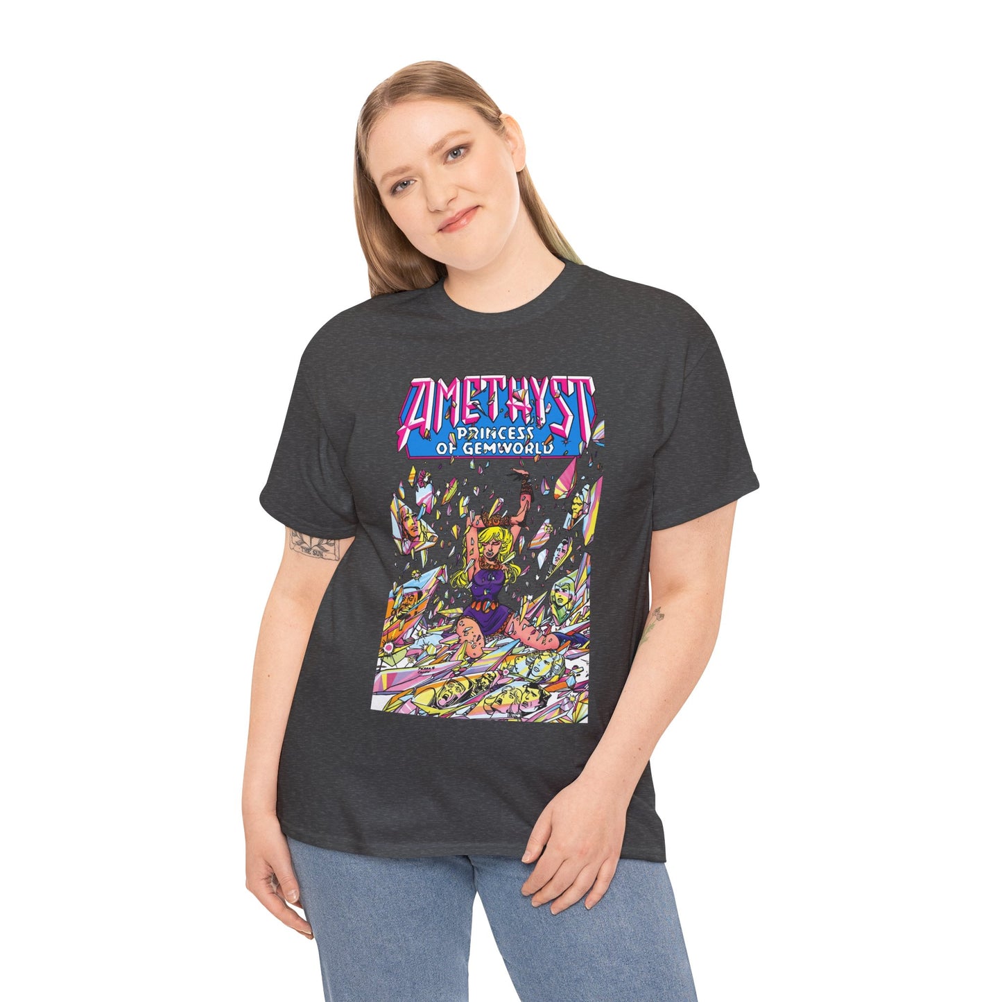 Amethyst Princess of Gemworld T-Shirt - George Perez Art - Lord Topaz, Dark Opal, Granch, Citrina - DC Comics