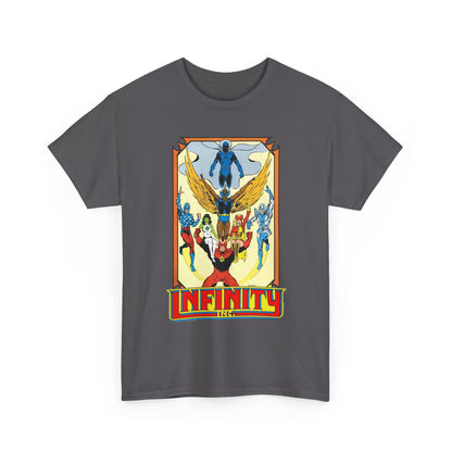 Infinity Inc Shirt - Todd McFarlane Art - Jade, Obsidian, Fury, Northwind, Nuklon, Silver Scarab, Star-Spangled Kid - JSA Successors - DC Comics