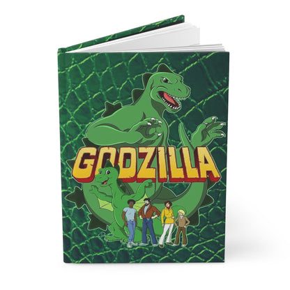 Godzilla Hardcover Journal - 150 Lined Pages - Hanna-Barbera 70s Cartoon - Toho - King of the Monsters