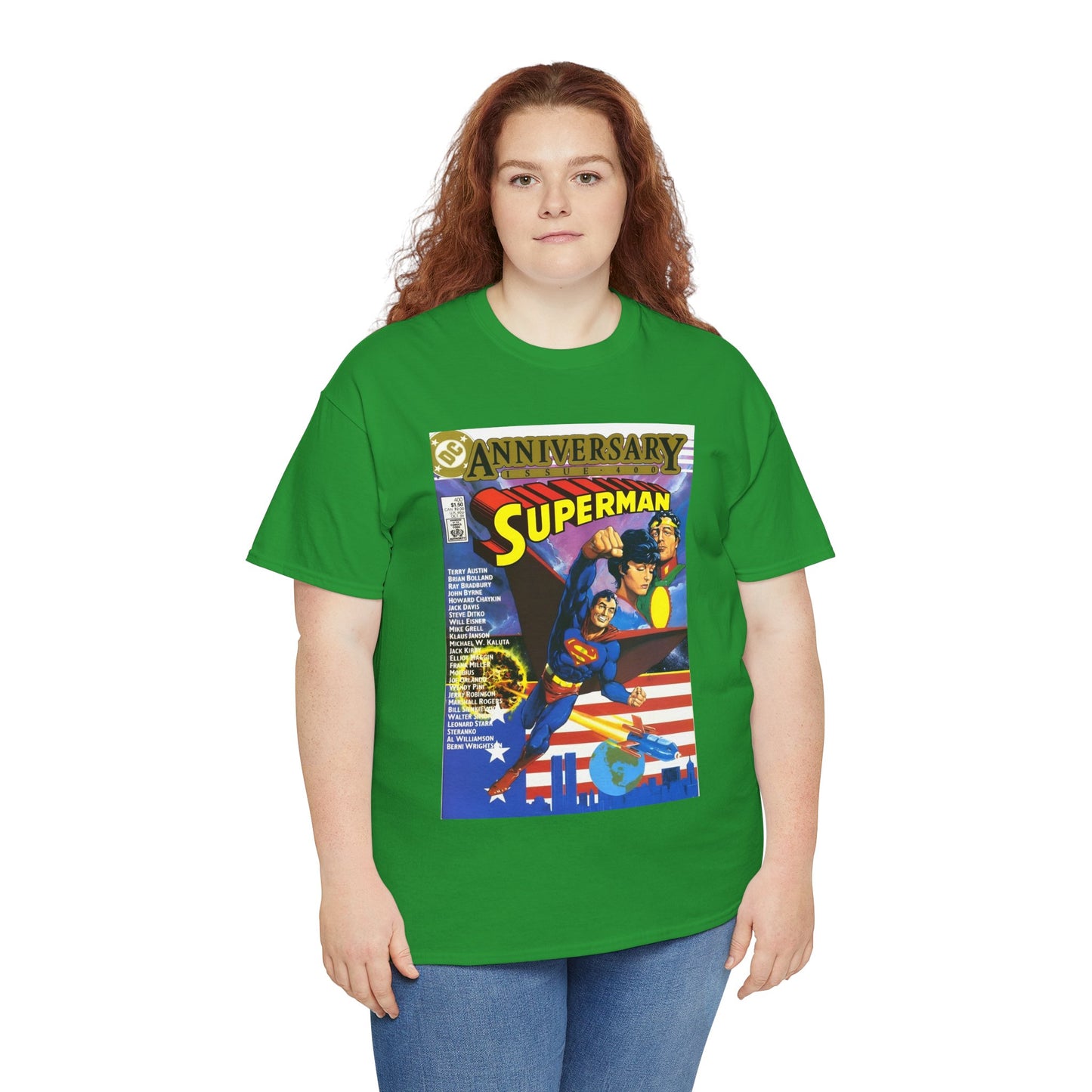 Superman #400 T-Shirt - Howard Chaykin & Frank Miller Art - Jor-El, Lara, Krypton - DC Comics