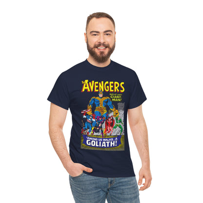 Avengers T-Shirt - Silver Age Art - Early Giant-Man Appearance - Captain America, Hawkeye, Scarlet Witch, Quicksilver - Marvel Comics