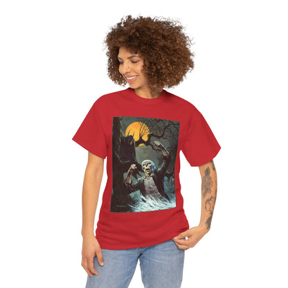 Solomon Grundy T-Shirt - Bernie Wrightson Art - Batman Watching From the Trees - DC Comics
