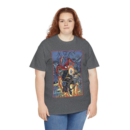 Amazing Spider-Man & Ghost Rider T-Shirt - Erik Larsen Art - Sinister Six - Marvel Comics