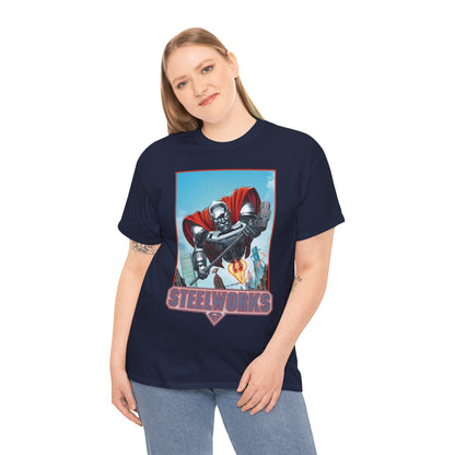 Steelworks T-Shirt - Jon Bogdanove Art - John Henry Irons - Superman Family - DC Comics