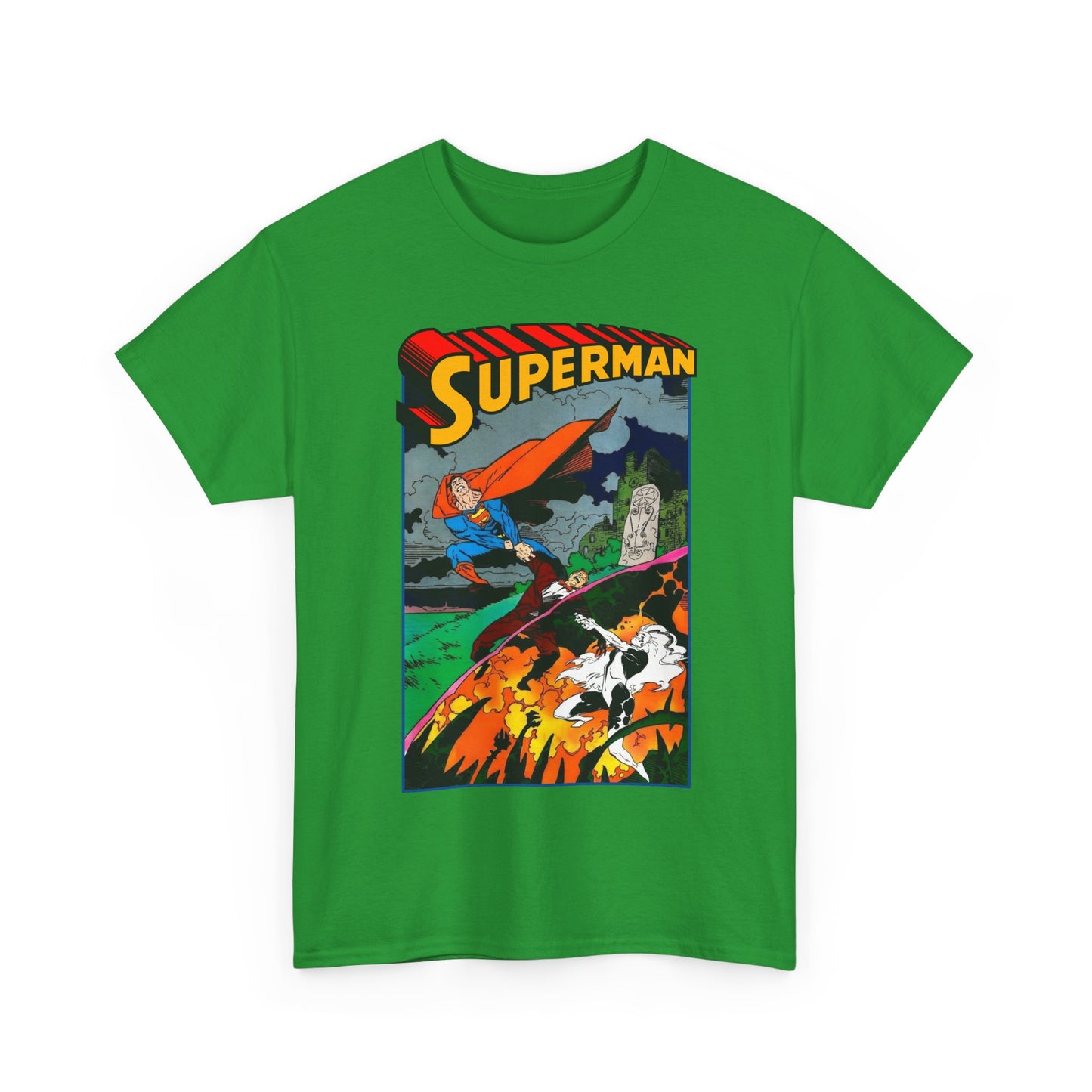 Superman T-Shirt - Mike Mignola Art - Vs Silver Banshee - DC Comics
