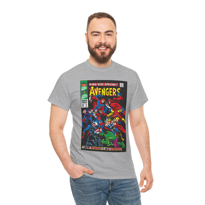 Avengers T-Shirt - Annual #2 Cover Art - New Avengers Vs Old Avengers - Marvel Comics