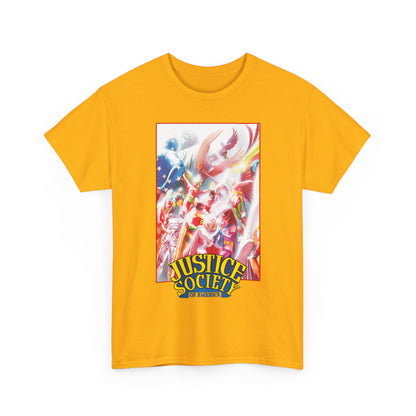 Justice Society of America T-Shirt - Alex Ross Art - JSA - Power Girl, Huntress, Robin, Starman, Hawkman - DC Comics