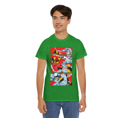 Wolverine Vs Silver Samurai Fight T-Shirt - Uncanny X-Men #173 - Marvel Comics