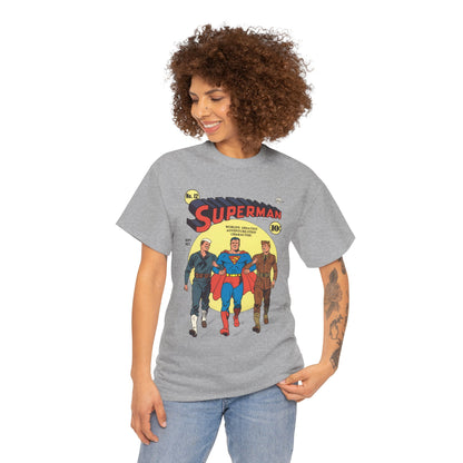 Superman T-Shirt - #12 Cover Art - Golden Age Classic - WWII Support - Iconic Image - DC Comics