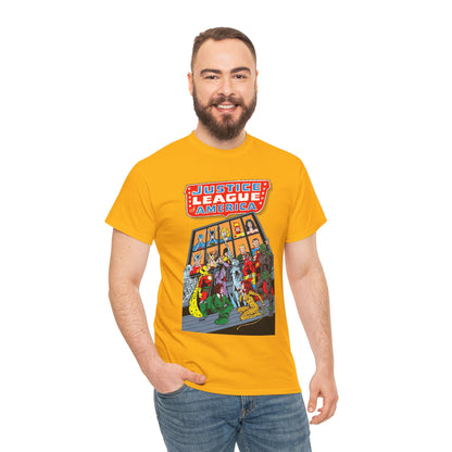 Justice League of America T-Shirt - George Perez Art - Wonder Woman, Hourman, Batman, Firestorm - SSOSV - DC Comics
