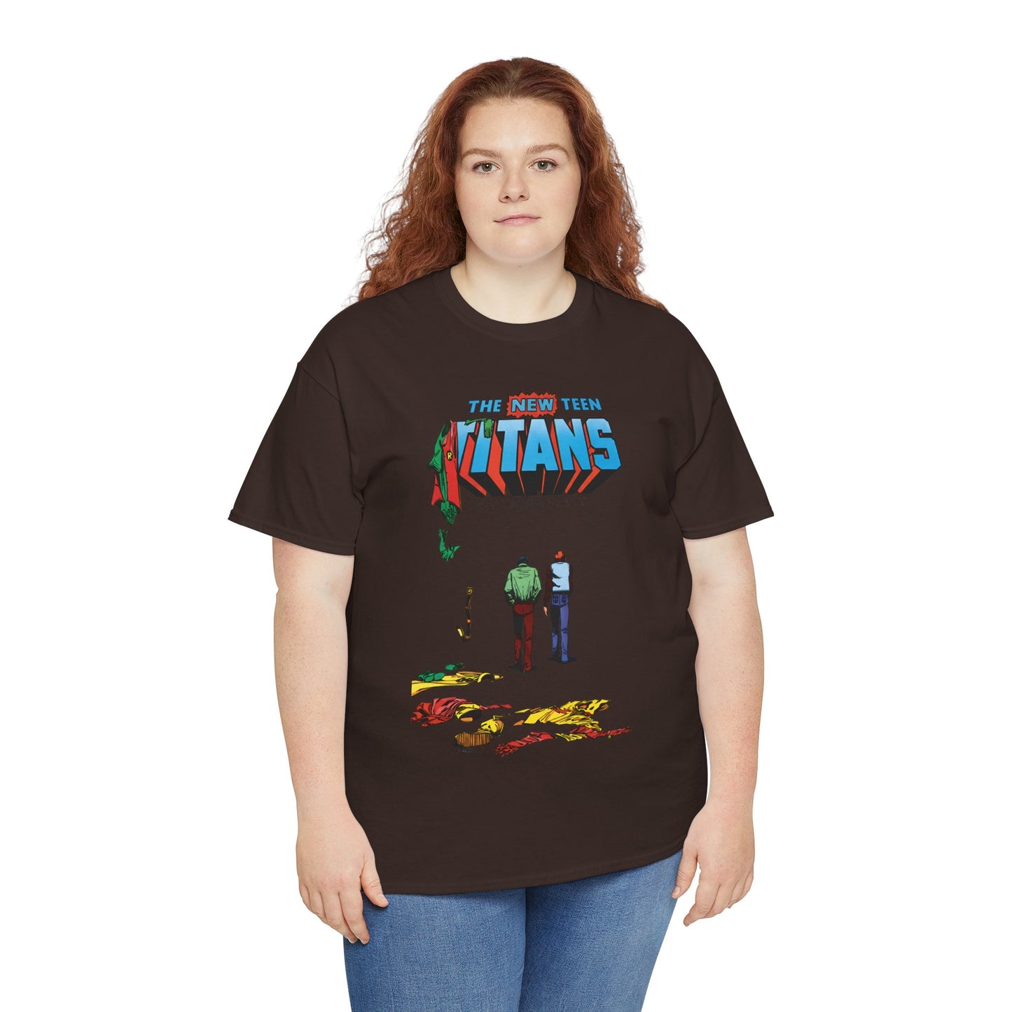 New Teen Titans T-Shirt - George Perez Art - Robin, Kid Flash Quitting - #39 Cover - DC Comics
