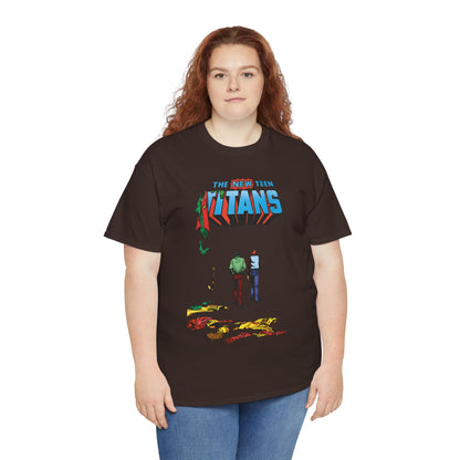 New Teen Titans T-Shirt - George Perez Art - Robin, Kid Flash Quitting - #39 Cover - DC Comics