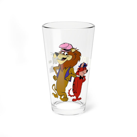 Lippy the Lion & Hardy Har Har Pint Glass, 16oz - Beloved Hanna-Barbera Cartoon 1960s TV - Classic Animation
