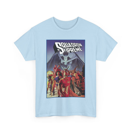 Squadron Supreme T-Shirt - Alex Ross Art - Hyperion, Nighthawk, Power Princess, Doctor Spectrum, Whizzer - Justice League Pastiches - Marvel Comics