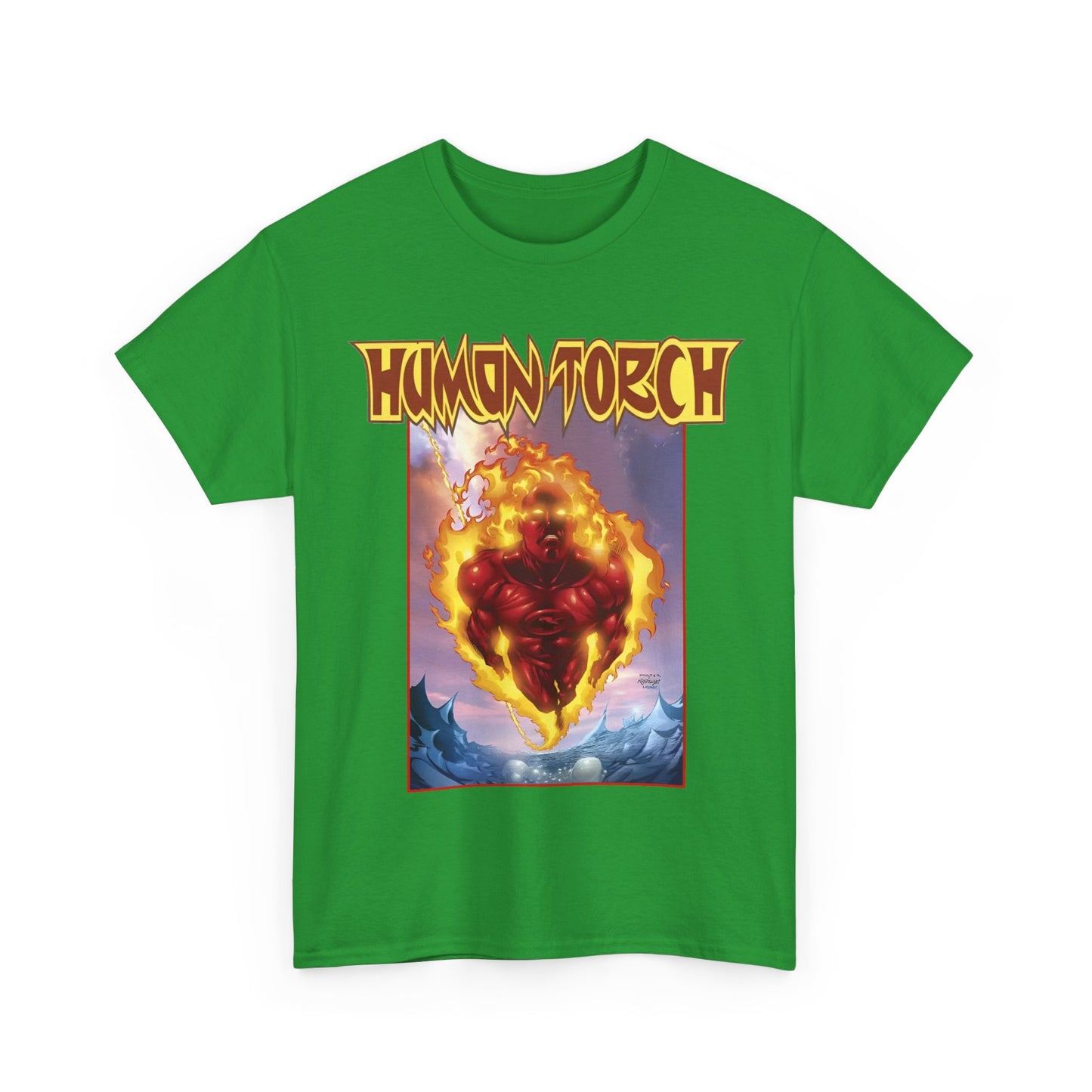 Human Torch T-Shirt - Howard Porter Art - Marvel Comics