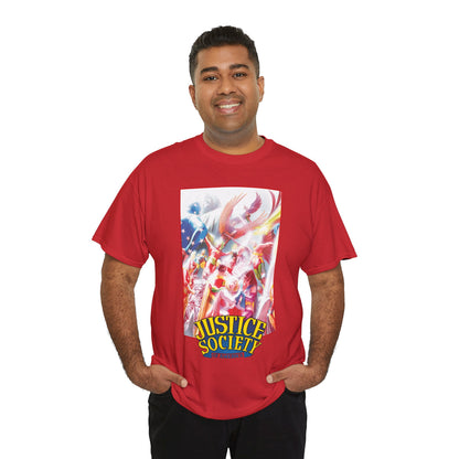 Justice Society of America T-Shirt - Alex Ross Art - JSA - Power Girl, Huntress, Robin, Starman, Hawkman - DC Comics