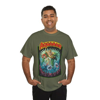 Aquaman T-Shirt - José Luis García-López Art - 80th Anniversary Variant Cover - Arthur Curry, Mera, Bronze Age Look - DC Comics