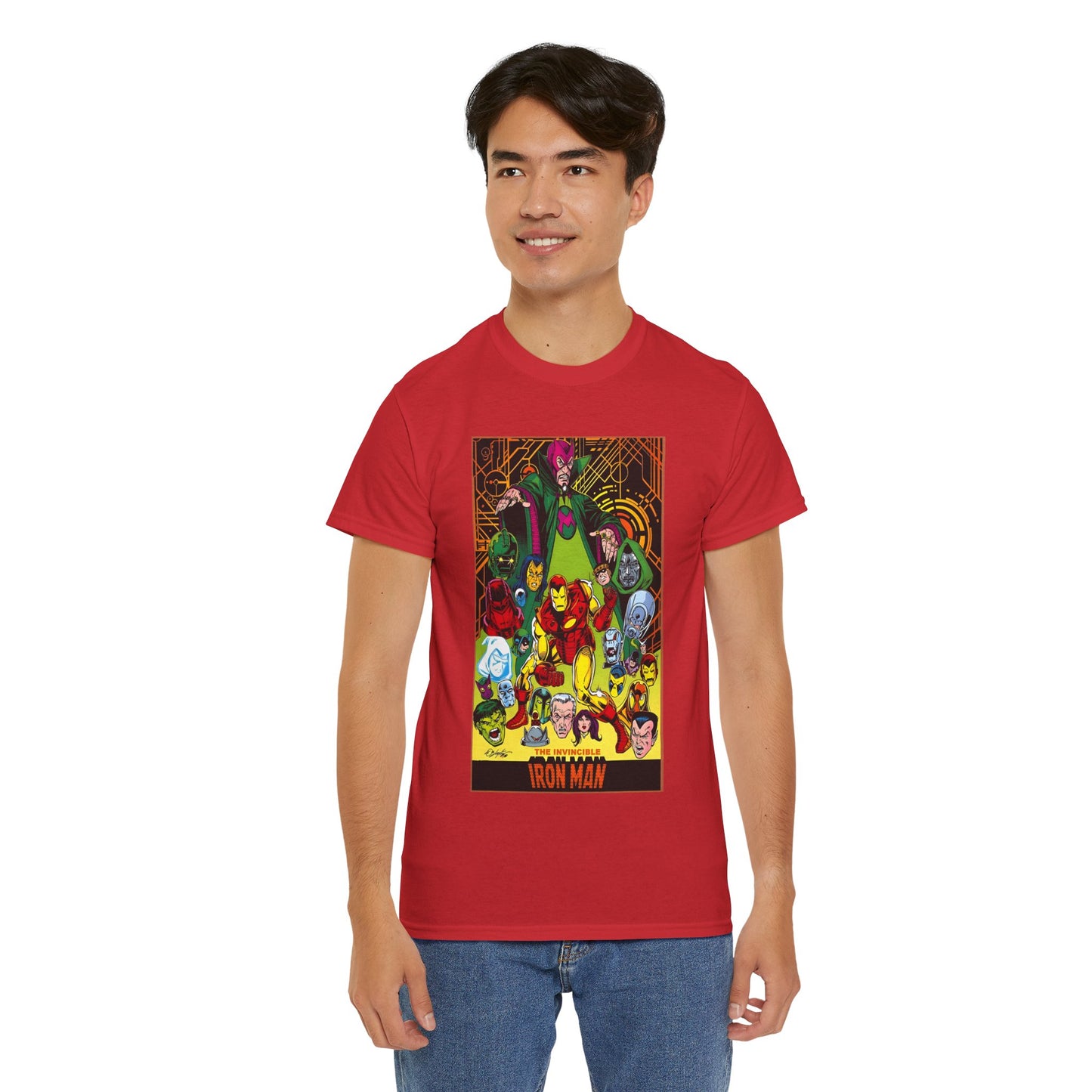 Iron Man T-Shirt - Bob Layton Art - Tony Stark - Ultron, Doctor Doom, The Mandarin, The Beetle - Marvel Comics
