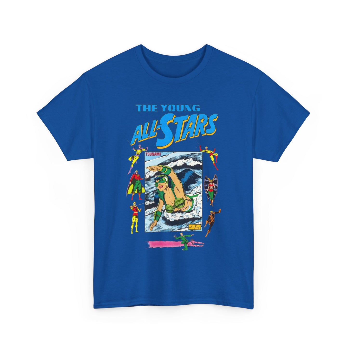 Young All-Stars T-Shirt - Brian Murray Art - Tsunami, Johnny Thunder, Sandman, Green Lantern - DC Comics
