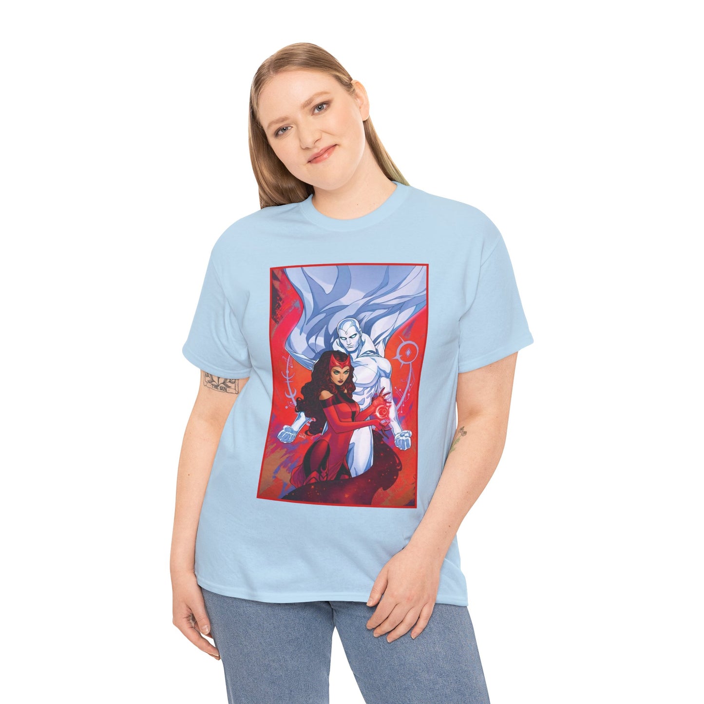 Scarlet Witch & Vision T-Shirt - Russell Dauterman Art - Avengers Members - Marvel Comics