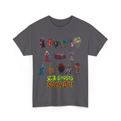 13 Ghosts of Scooby-Doo T-Shirt - Hanna-Barbera Saturday Morning Cartoon - Chest of Demons - Maldor, Queen Morbidia, Reflector Specter