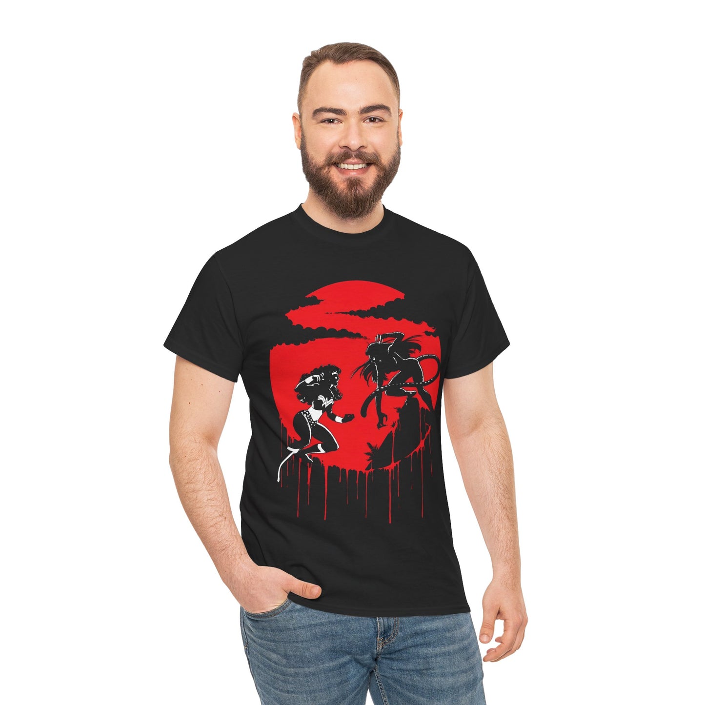 Wonder Woman Vs Cheetah T-Shirt - George Perez Art - Ultimate Blood Battle - DC Comics