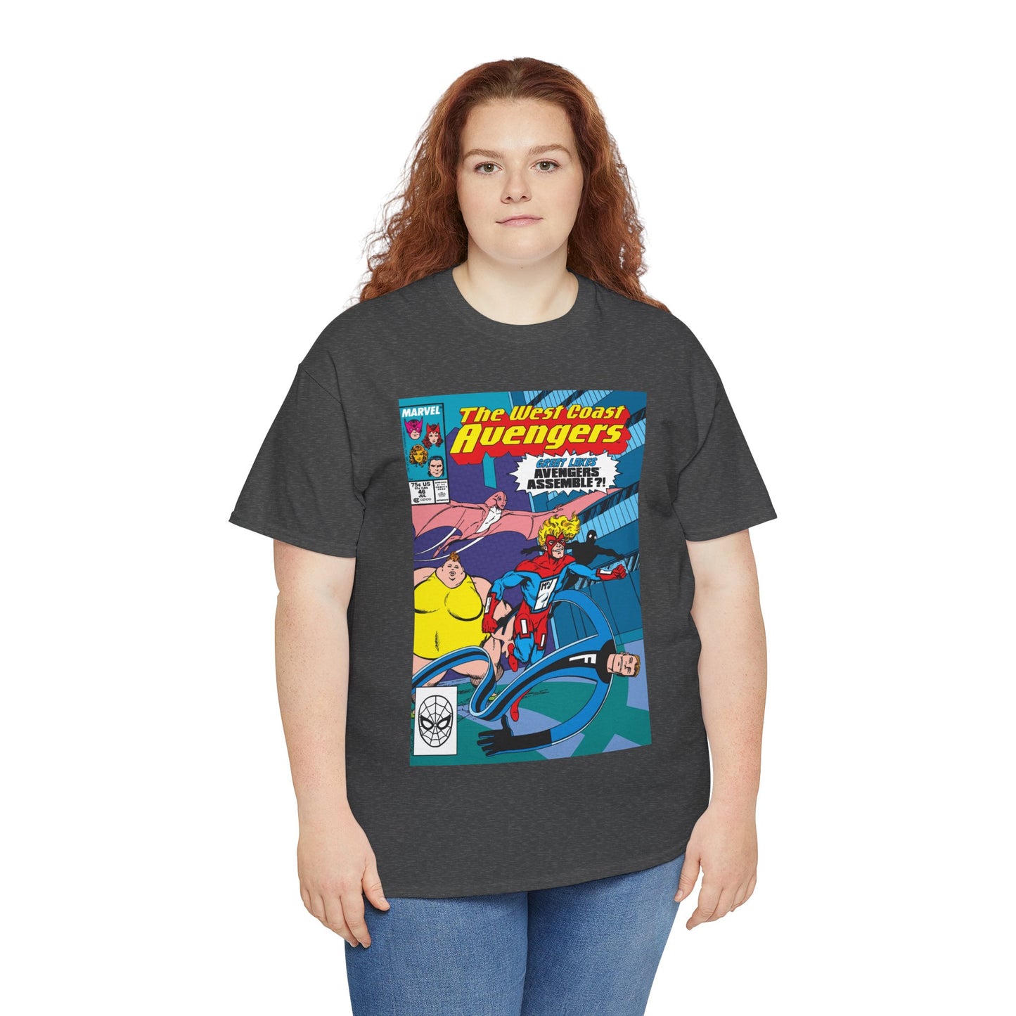 West Coast Avengers #46 T-Shirt - John Byrne Art - Great Lakes Avengers Appearance - Marvel Comics