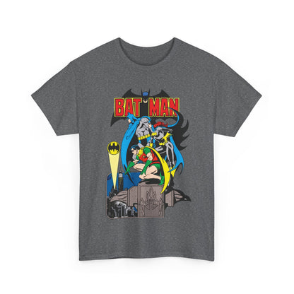 Batman, Robin & Batgirl T-Shirt - José Luis García-López Art - DC Comics Style Guide - 1970s Retro Art - Gotham City - Bat Signal