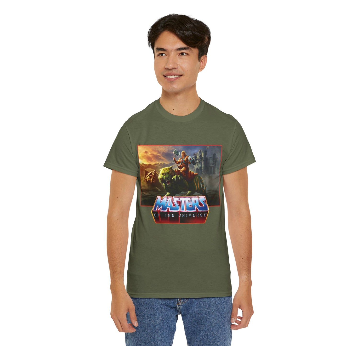He-Man & Battle Cat T-Shirt- Masters of the Universe, MOTU - New 2026 Movie with Nicholas Galitzine