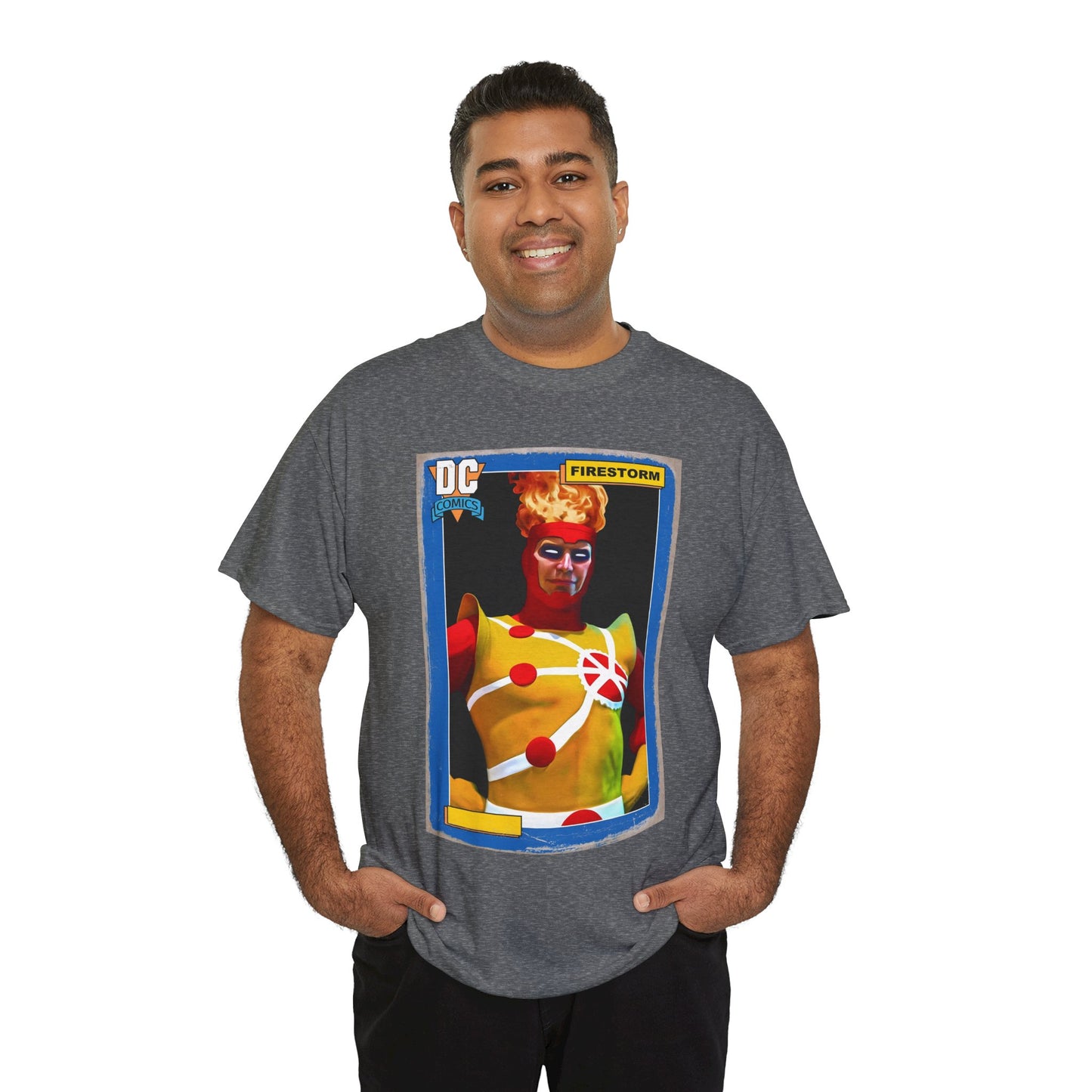 Firestorm T-Shirt - Mark Spears Art - DC Universe Trading Card Homage - Ronnie Raymond - DC Comics