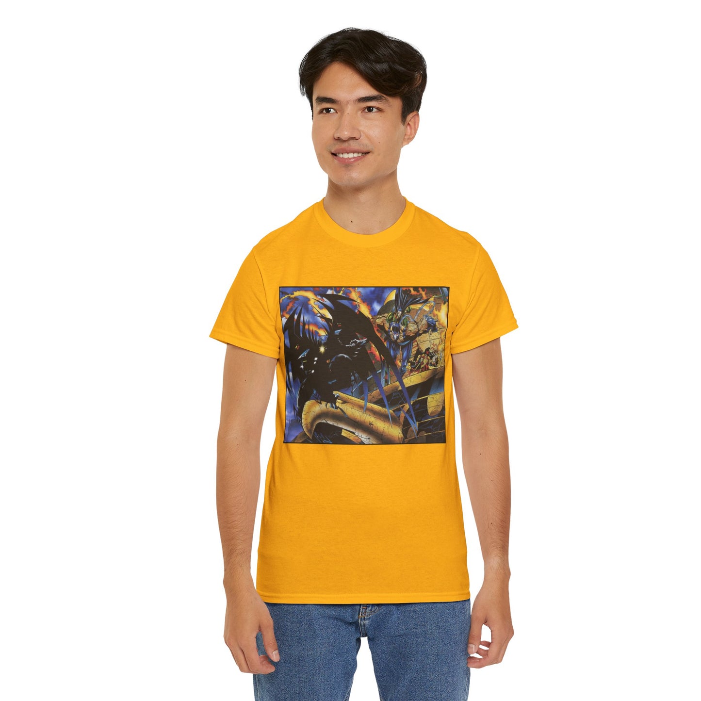 Batman Universe T-Shirt - Joe Quesada Art - 1990s Knightfall Era - Azrael, Robin, Bane - DC Comics