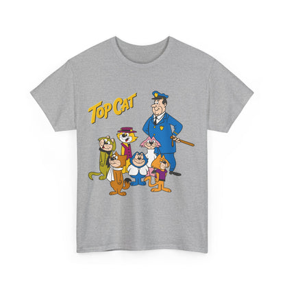 Top Cat & His Gang T-Shirt - Popular Hanna-Barbera 1960s TV Cartoon - Brain, Spook, Benny the Ball